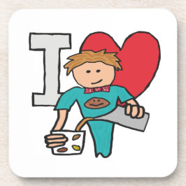 I Liebe Kaffee Getränkeuntersetzer