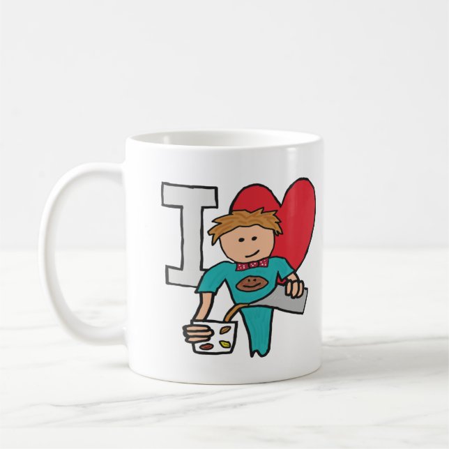 I Liebe Kaffee Kaffeetasse (Links)