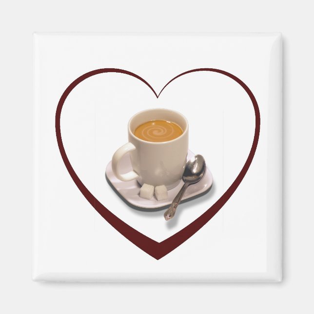 I Liebe Kaffee Magnet (Vorne)