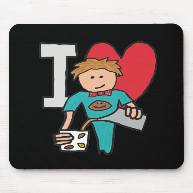 I Liebe Kaffee Mousepad (Vorne)