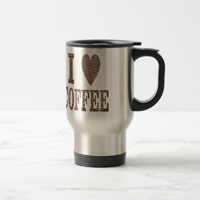 I Liebe Kaffee Reisebecher (Rechts)