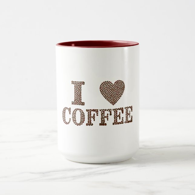 I Liebe Kaffee Tasse (Zentrum)