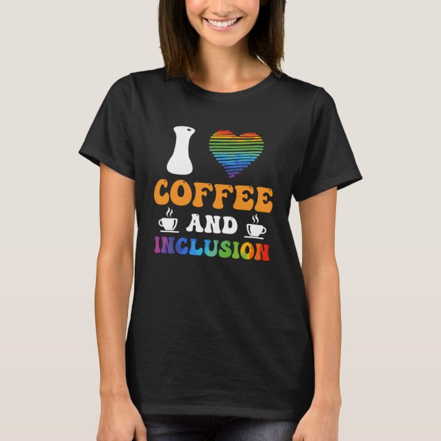 I Liebe Kaffee- und Integrationshindernis Solidari T-Shirt (Vorderseite)