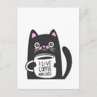 I Liebe Kaffee und Katzen - Wählen Sie die Hinterg