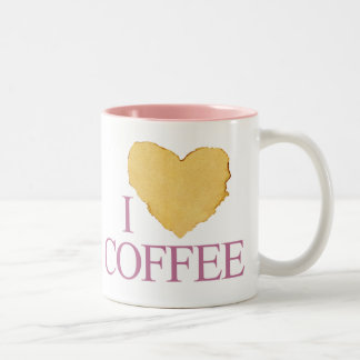 i Liebe Kaffee Zweifarbige Tasse