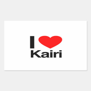 i Liebe Kairi Rechteckiger Aufkleber