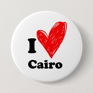I Liebe Kairo Button