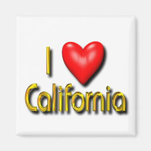 I Liebe Kalifornien Magnet