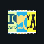I Liebe Kalifornien - Pop Art Leinwanddruck<br><div class="desc">I Liebe Kalifornien - Pop Art</div>