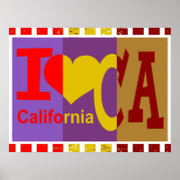 I Liebe Kalifornien - Pop Art
