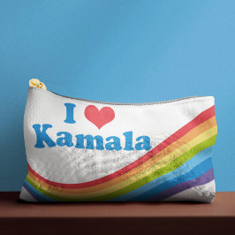 I Liebe Kamala Niedlich Rainbow Election Zubehörtasche