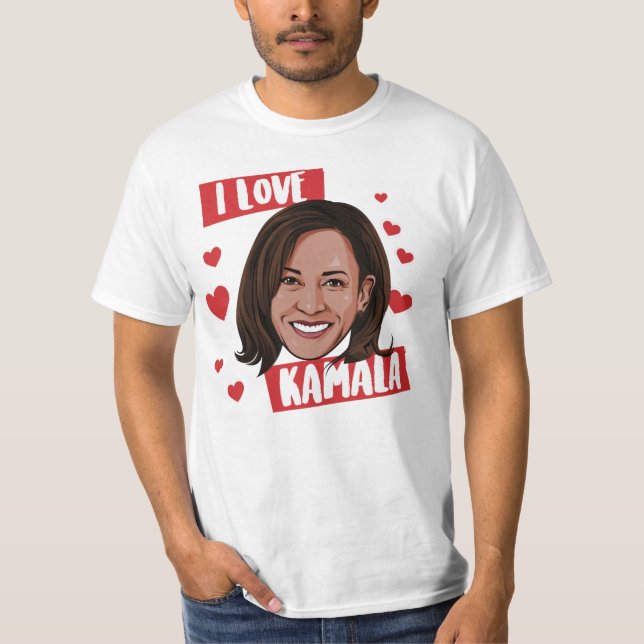 I LIEBE KAMALA T-Shirt (Vorderseite)