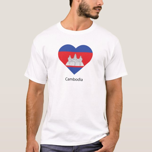 I Liebe Kambodscha T-Shirt (Vorderseite)