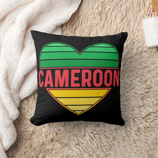 I. Liebe Kamerun, Kamerunisches Herz Kissen (Decke)