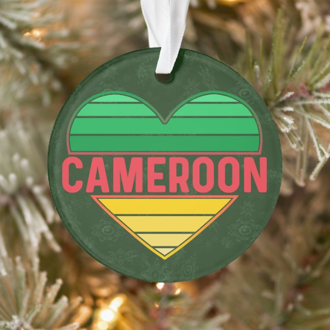 I. Liebe Kamerun, Kamerunisches Herz Ornament (Baum)