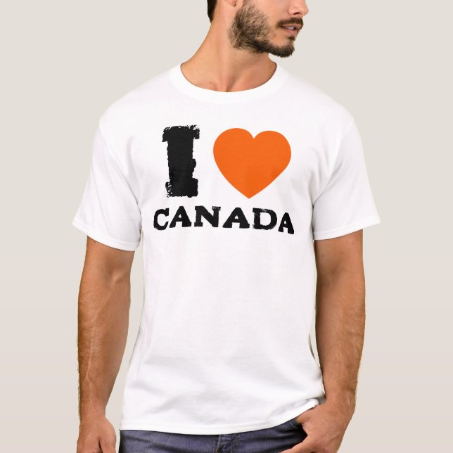 I Liebe Kanada, Anti Trump T-Shirt (Vorderseite)