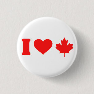 I Liebe Kanada Button