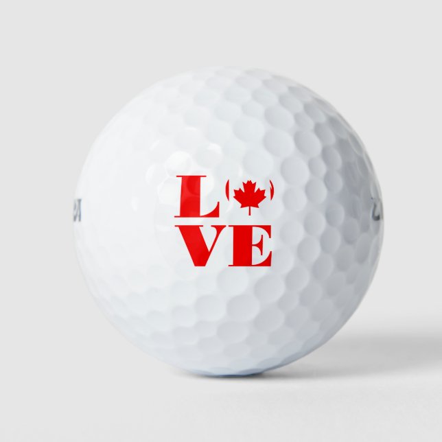 I Liebe Kanada Golfball (Vorderseite)