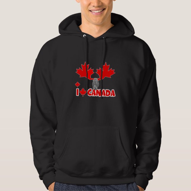 I Liebe Kanada Hoodie (Vorderseite)