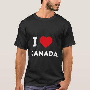 I Liebe Kanada I Herz Kanada Kanadischer Pride Fun T-Shirt
