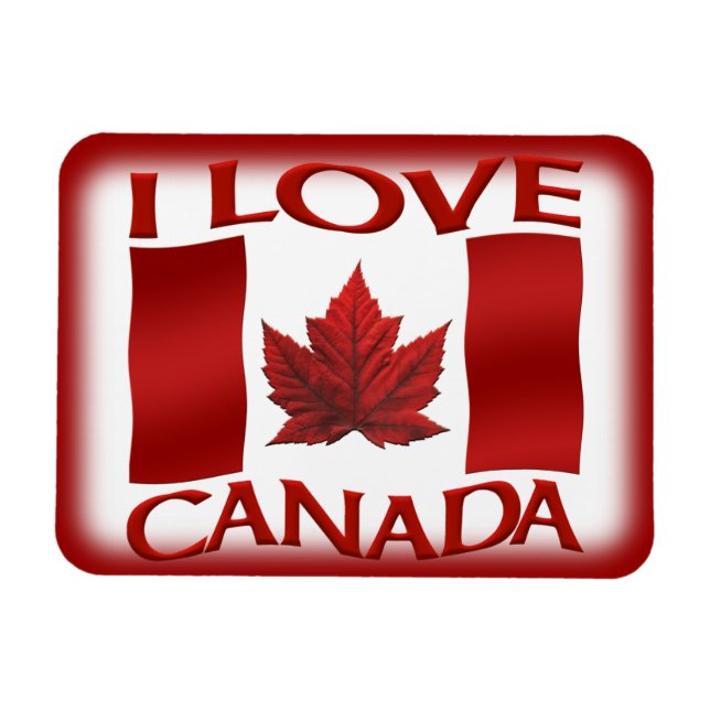 I Liebe Kanada Kühlschrankmagnet Kanada Souvenir M Magnet (Horizontal)