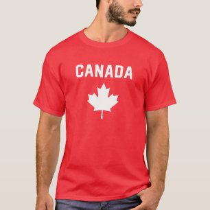 I Liebe Kanada Minimalistisch kanadische Flagge T-Shirt