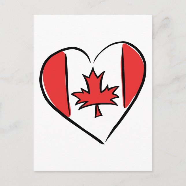 I Liebe Kanada Postkarte (Vorderseite)