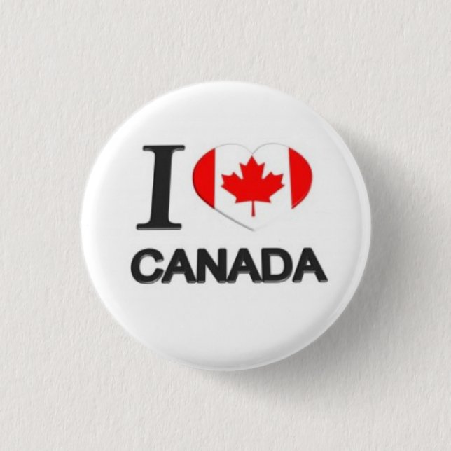 I Liebe Kanada - Red Taco Antitrump Trucker Button (Vorderseite)