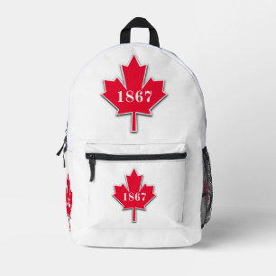 I LIEBE Kanada - Roter Ahornblättriger Leaf - Est Bedruckter Rucksack