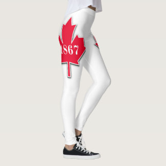 I LIEBE Kanada - Roter Ahornblättriger Leaf - Est  Leggings