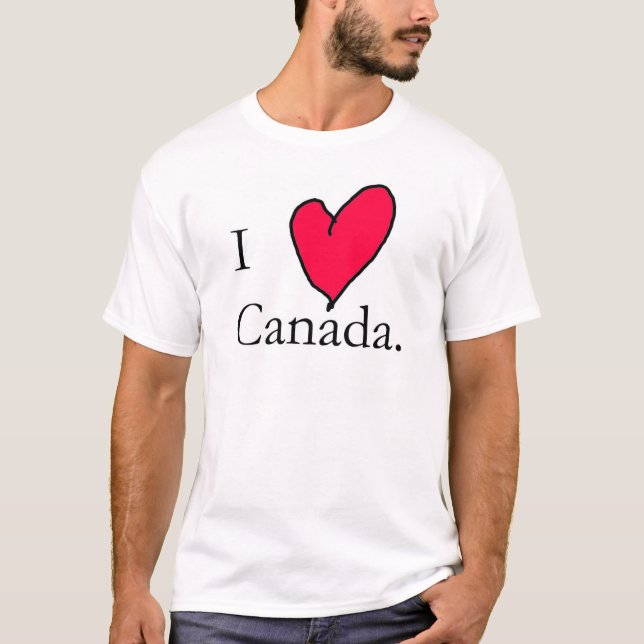 I Liebe Kanada T-Shirt (Vorderseite)