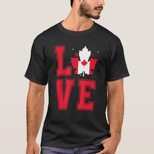I Liebe Kanada T-Shirt (Vorderseite)