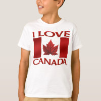I Liebe Kanada T - Shirt Kid's Souvenir Kanada Shi