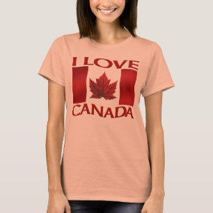 I Liebe Kanada T - Shirt Lady's Souvenir Kanada Sh