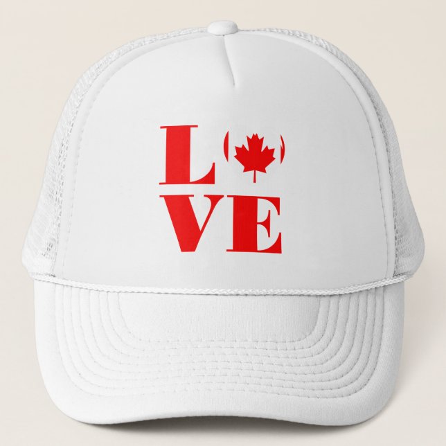 I Liebe Kanada Truckerkappe (Vorderseite)