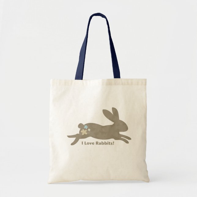 I Liebe-Kaninchen-Taschen-Tasche Tragetasche (Vorne)