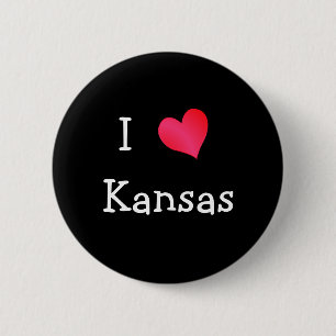I Liebe Kansas Button