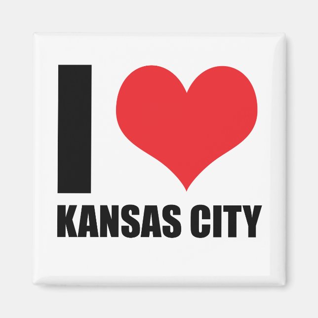 I Liebe Kansas City Magnet (Vorne)