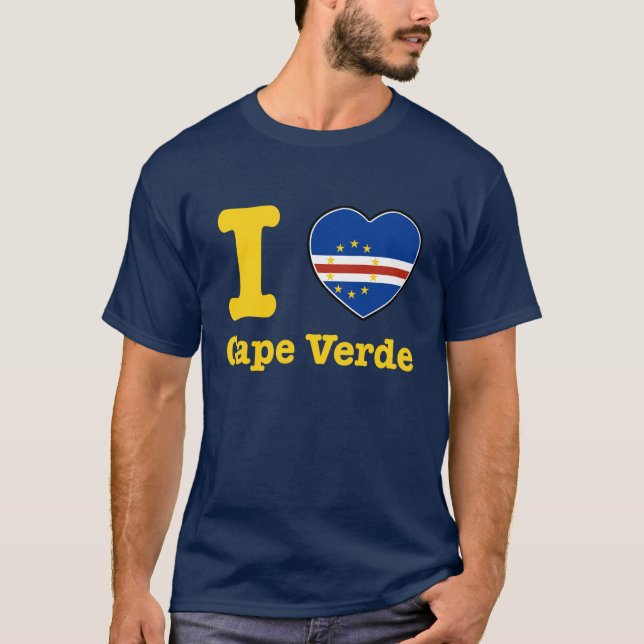 I Liebe Kap-Verde T-Shirt (Vorderseite)