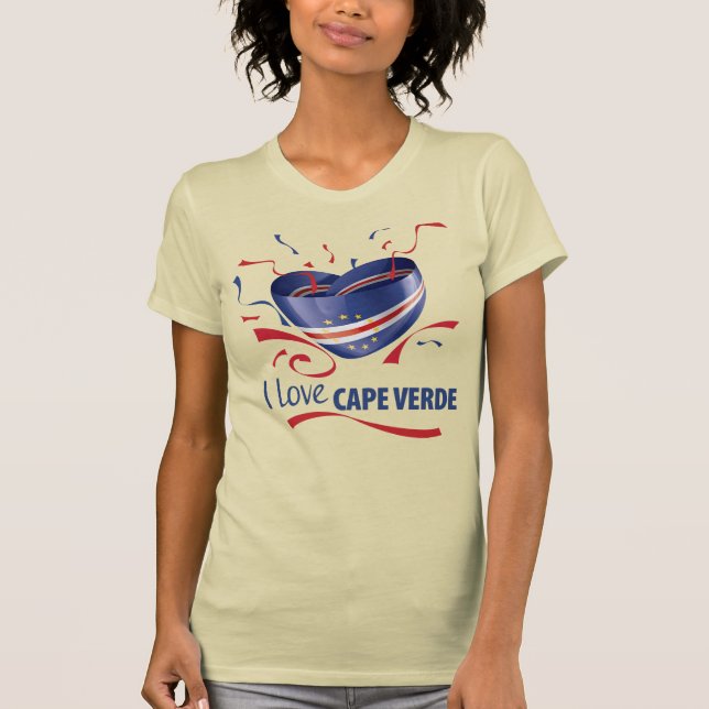 I Liebe Kap Verde T-Shirt (Vorderseite)