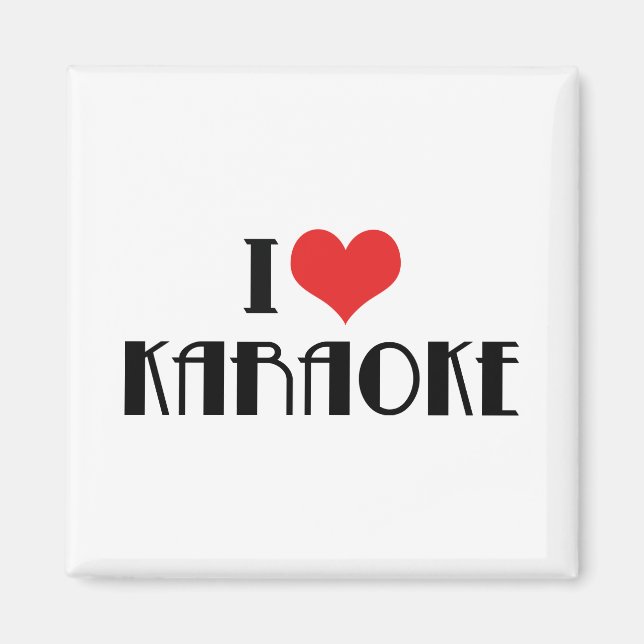 I Liebe Karaoke Magnet (Vorne)