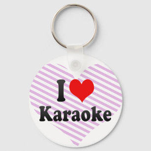 I Liebe Karaoke Schlüsselanhänger