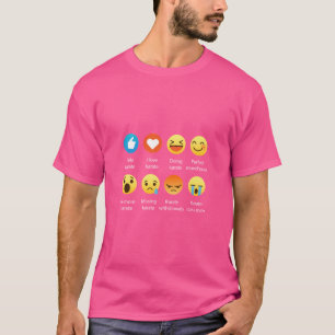 I Liebe Karate Emoji Emoticon Martial Arts Graphic T-Shirt