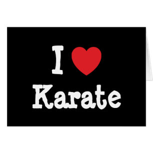 I Liebe Karate Herz Brauch personalisiert