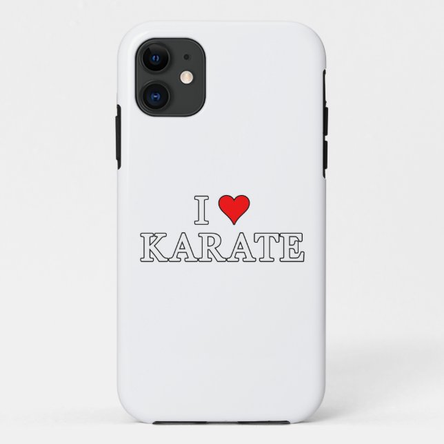 I Liebe Karate Phone Case (Rückseite)