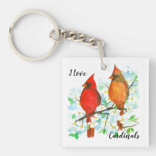 I Liebe-Kardinals-Nord-CarolinaStaats-Vogel Schlüsselanhänger