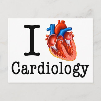 I Liebe Kardiologie Postkarte