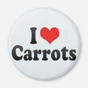 I Liebe-Karotten Magnet