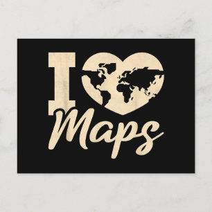 I Liebe Karten, Geografie Feiertagspostkarte