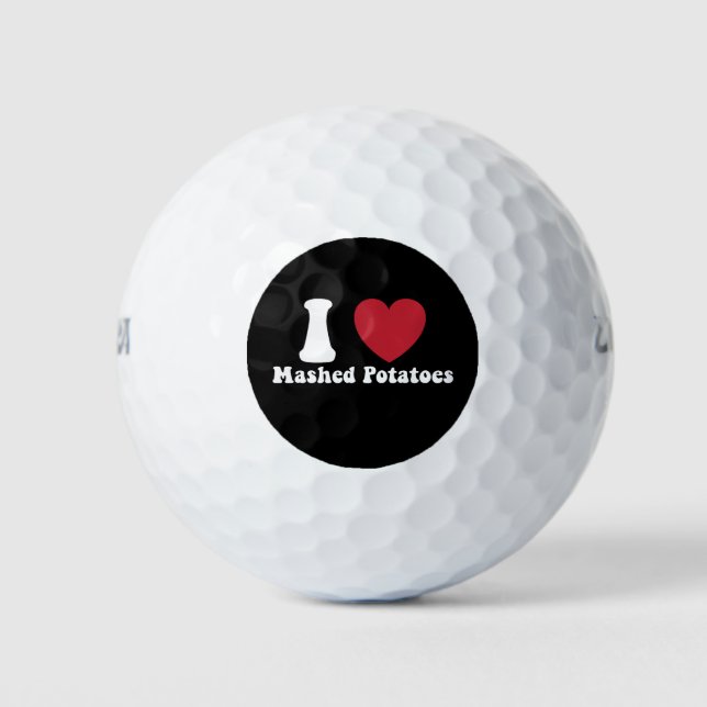 I Liebe Kartoffeln Kartoffeln Erntedank Abendessen Golfball (Vorderseite)